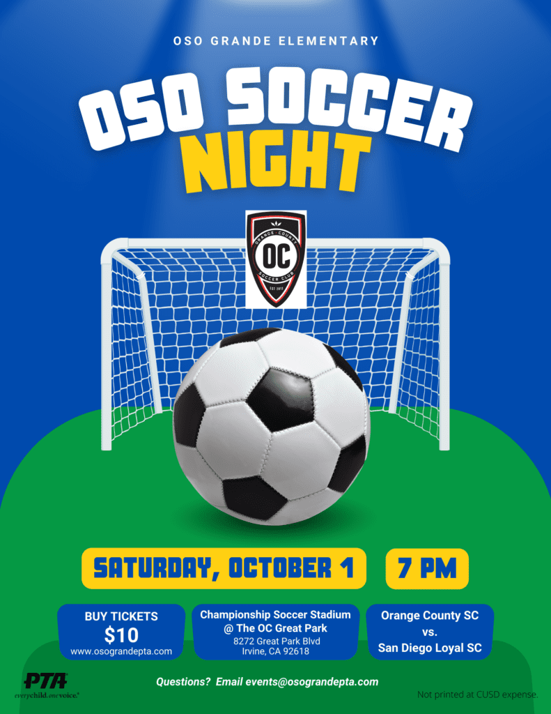 Oso Soccer Night at OC Great Park